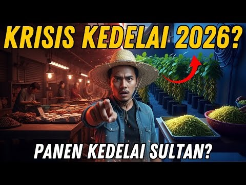 DARURAT KEDELAI? ⚠️ Tanam "KEDELAI SULTAN" di Polybag! (Panen 65 Hari, Harga 3x Lipat)‼️