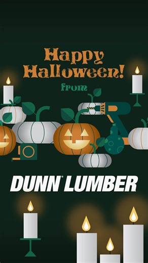 Happy Halloween from all of us at Dunn Lumber! 🎃 Whether you’re carving pumpkins, watching scary movies, or just enjoying some candy, we hope your day is filled with fun and a little bit of spooky. | Dunn Lumber