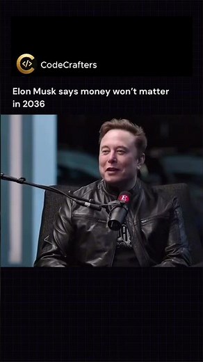 Elon Musk believes money could become much less important if AI and robots create a future. #viral