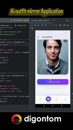 Coding the Virtual Closet: Building an AI Outfit Mirror (Side-by-Side) 👗💻 #digontom #codingshorts