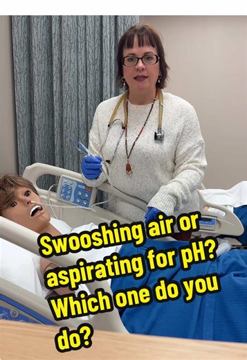 Are you using evidence-based practice when assessing placement of your patient’s NGT. Leave me a comment if you swoosh or aspirate!#studentnurse #studentnursesoftiktok #nursetok #nursesoftiktok #medicaltiktok