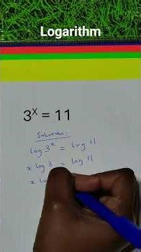 Logarithm - Math made easy