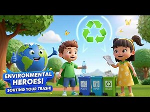 Environmental Heroes: Sorting Your Trash 🌍♻️ | Fun Recycling Song for Kids