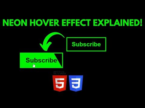 Neon Hover Button Effect with HTML & CSS | Modern CSS Hover Effects Tutorial