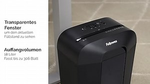 Fellowes Aktenvernichter 11 Blatt (P4), Papierschredder mit Partikelschnitt für Homeoffice und Büro, Powershred LX70, Schredder mit 18L Papierkorb und Sicherheitssperre, 4x40mm Cross-Cut Datenschutz