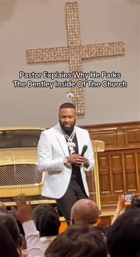 Pastor explains why he parks a Bentley inside a church building 😀 | Siphiwe Brian Malinga