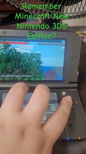 Remember Minecraft New 3DS Edition? #minecraft #minecraftshorts #3ds #new3ds #nintendo #nintendods
