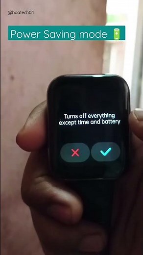 How to enable power Saving mode in Dizo watch D 🔋 Smartwatch battery #viral