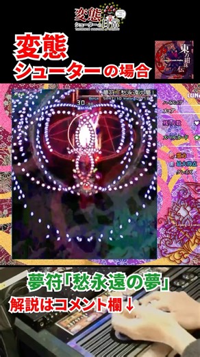 【変態シューターの日常】東方紺珠伝⑲ 夢符「愁永遠の夢」 #Touhou #STG #神業
