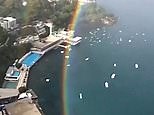 Incredible moment a full circle rainbow is spotted