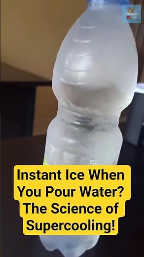 Instant Ice When You Pour Water? The Science of Supercooling! #shorts