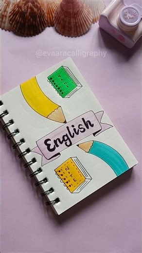 Easy front page design: English #frontpage #coverpage #shorts #evaaracalligraphy