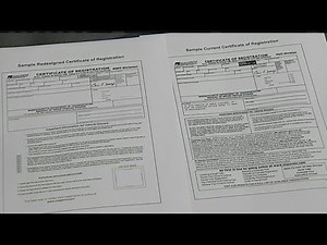RMV: Certificate of vehicle registration form now online