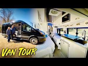 Home Builder Creates Extravagant DIY Van Conversion With Full Bath & Shower