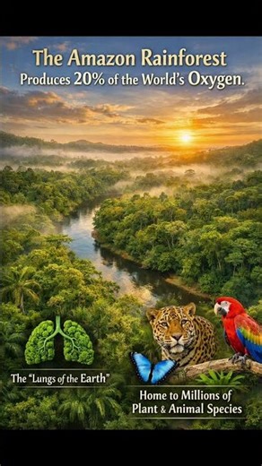 Did You Know? Amazon Rainforest | Lungs of the Earth 🌍🌿 | Amazing Nature Facts