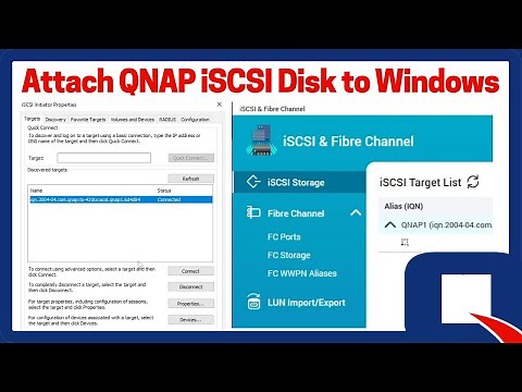 Connect ISCSI Disk to Windows | Connect Network Storage to Windows