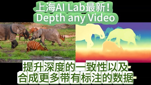 上海AI Lab最新！Depth any Video：提升深度估计的一致性以及合成更多真实带有标注的数据