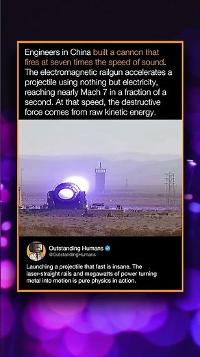 Engineers in China built a cannon that fires at seven times the speed of sound.