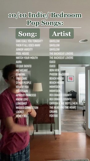 10/10 Indie/Bedroom Pop Songs Playlist