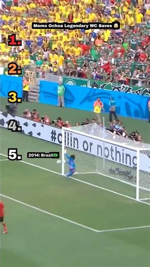 Top 5 Memo Ochoa World Cup Saves That Shook the World 🧤🇲🇽