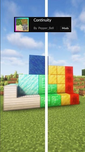 Minecraft BEST Continuity Mod Texture Packs #shorts #minecraft