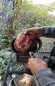 Steak and eggs breakfast, while you're camping... what could be better? The products used in this video are available via the links in my bio. For Facebook, here's a direct link to my website: https://www.fireboxstove.com/index.php?route=product/product&product_id=383&search=Table #fireboxstove#firebox#campingfood#overthefirecooking#campfire#campfirecooking#campstove#bushcraft#survival#survivalzombie#takemecamping#takemoreadventures#takemecamping#campfirefood | Firebox Stove