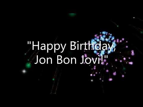 Happy Birthday, Jon Bon Jovi (with vocals) by Robert Segarra