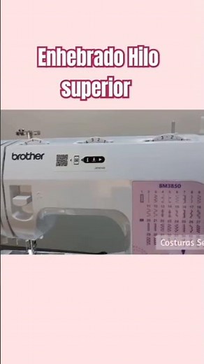 Threading the upper thread on a Brother sewing machine #sewing #sewingmachine #sewing #foryou #tu...