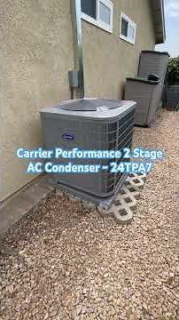 Carrier Performance 2 Stage AC Condenser - 24TPA7 #airconditioning #carrier #airconditionerservice