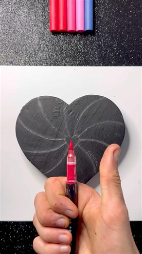 Easy Drawing Idea with Paint Markers! ✨😍 #shortsart