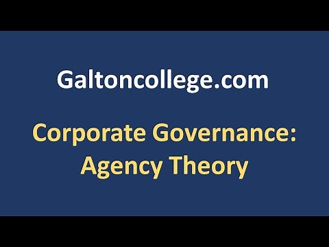 Corporate Governance: Agency Theory