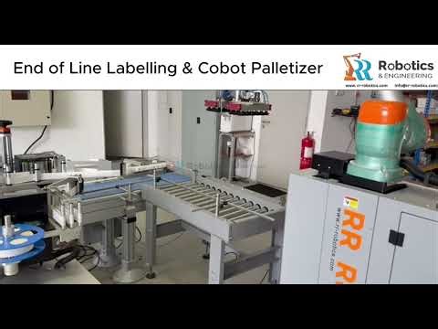 End of Line Labelling & Cobot Palletizer