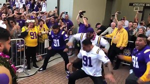 234K views · 5.5K reactions | An incredible moment before tonight's game. Watch LSU defensive lineman Breiden Fehoko and his family perform one last Haka at Tiger Stadium before the Tigers' regular season finale vs. Texas A&M. [: Brooks Kubena] | LSU Sports from The Advocate | Facebook
