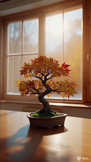 Relaxing Bonsai Tree Time Lapse: Four Seasons in 10s | Satisfying Zen Garden Meditation #shorts