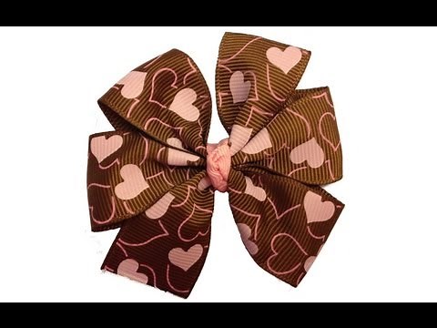 Easy Pinwheel Hair Bow Tutorial with Template