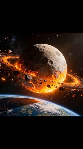 How a Giant Collision Created the Moon. #facts #short. #ytshorts.