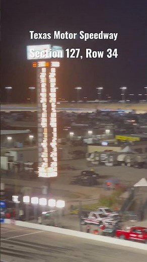 Texas Motor Speedway viewing perspectives: Section 127, Row 34 #shorts