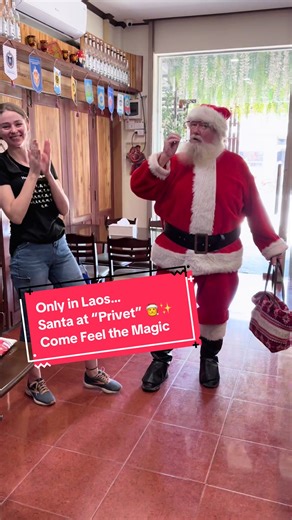 Even Santa Loves “Privet” 🎅✨ You’re Always Welcome Here Ban Don pa mai 020-780-977-84