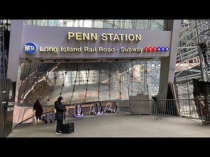 NYC Penn Station & LIRR - POV Full Walking Tour - Real City Sounds!
