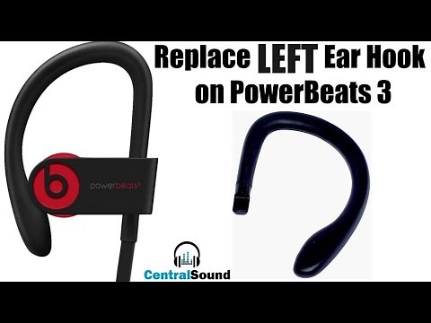 How to Replace Left Ear-Hook Part on PowerBeats3 3 3.0 Wireless In-Ear Headphones Fix Repair Broken