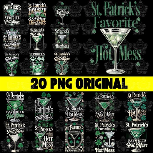 20 St Patrick’s Hot Mess PNG, Funny Glitter Shamrock Beer Png, Patty’s Day Adult Humor Png, Funny Irish Drink Alcohol Martini Png Download - Etsy Australia