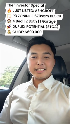 Harry Trương VinaOpera | The “Investor Special” 🔥 JUST LISTED: ASHCROFT 🏗 R3 ZONING | 670sqm BLOCK 🏠 4 Bed | 2 Bath | 1 Garage 🚀 DUPLEX POTENTIAL (STCA) 💰 GUIDE:... | Instagram