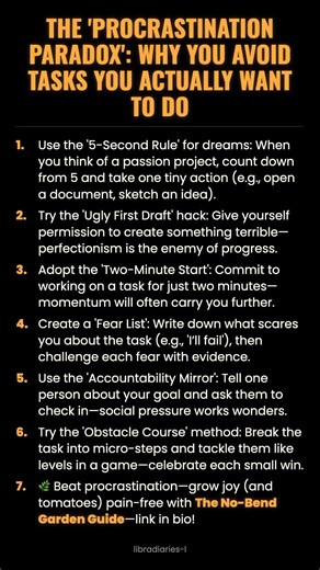 The 'Procrastination Paradox': Why You Avoid Tasks You Actually Want to Do #ad (Verify Info)