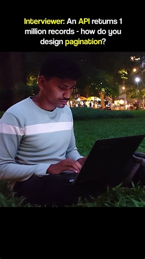 An API returns 1million records - how do you design pagination?