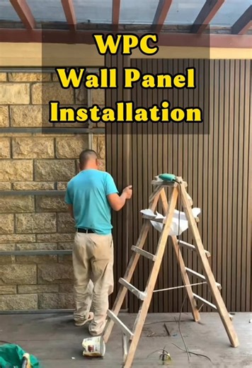 WPC Wall Panel Installation#wpc #wallpanel #wpcwallpanel #installation #install