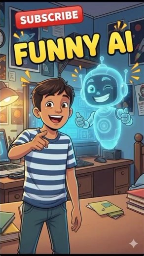 “12 Year Old Boy vs AI Robot 😂 | Funny AI Video #Shorts”#funny