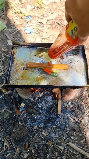 Cook Giraffe Meat Sausage with Chilies😭🤭