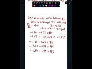 Selecting Correct Rx using Spherical Equivalent