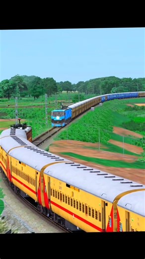 2 train running on same track Emergency brake #train #shorts #ytshorts #trainvideo