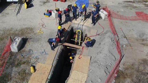 Cedar Rapids firefighters hone trench rescue skills in critical training exercise